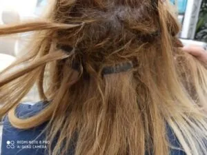 como quitar extensiones adhesivas