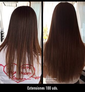 trabajos extensiones de pelo antes y después